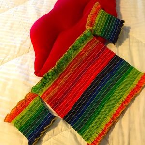 Cute Stretchy Rainbow off the shoulder top